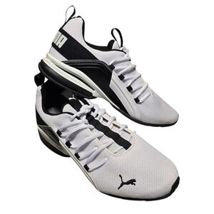 PUMA Axelion Men's Running Training Shoes White Black Size US 12 Athletic